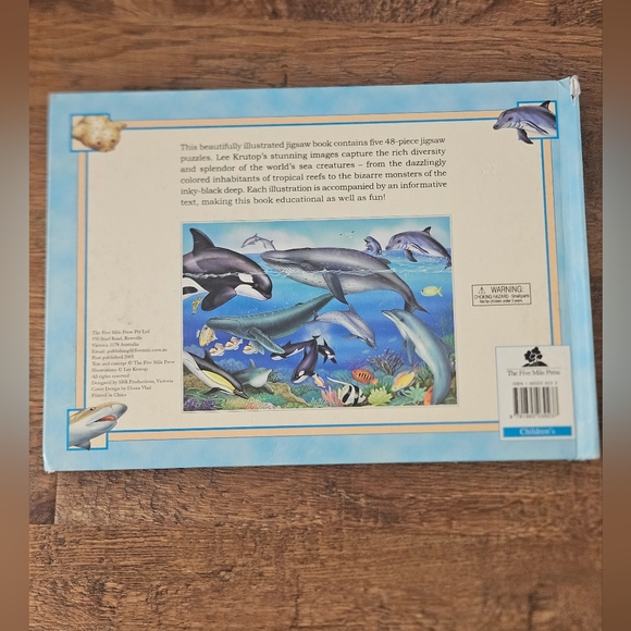 🖤3/$15 Five Puzzles! Ocean Creatures Book - Picture 7 of 8